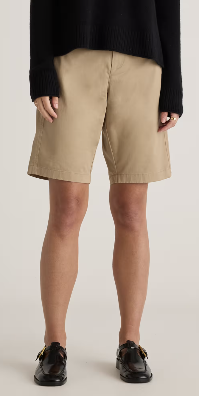 Shorts That Won’t Leave You Exposed This Summer tania stephens 50 is not old fashion blogger  quince